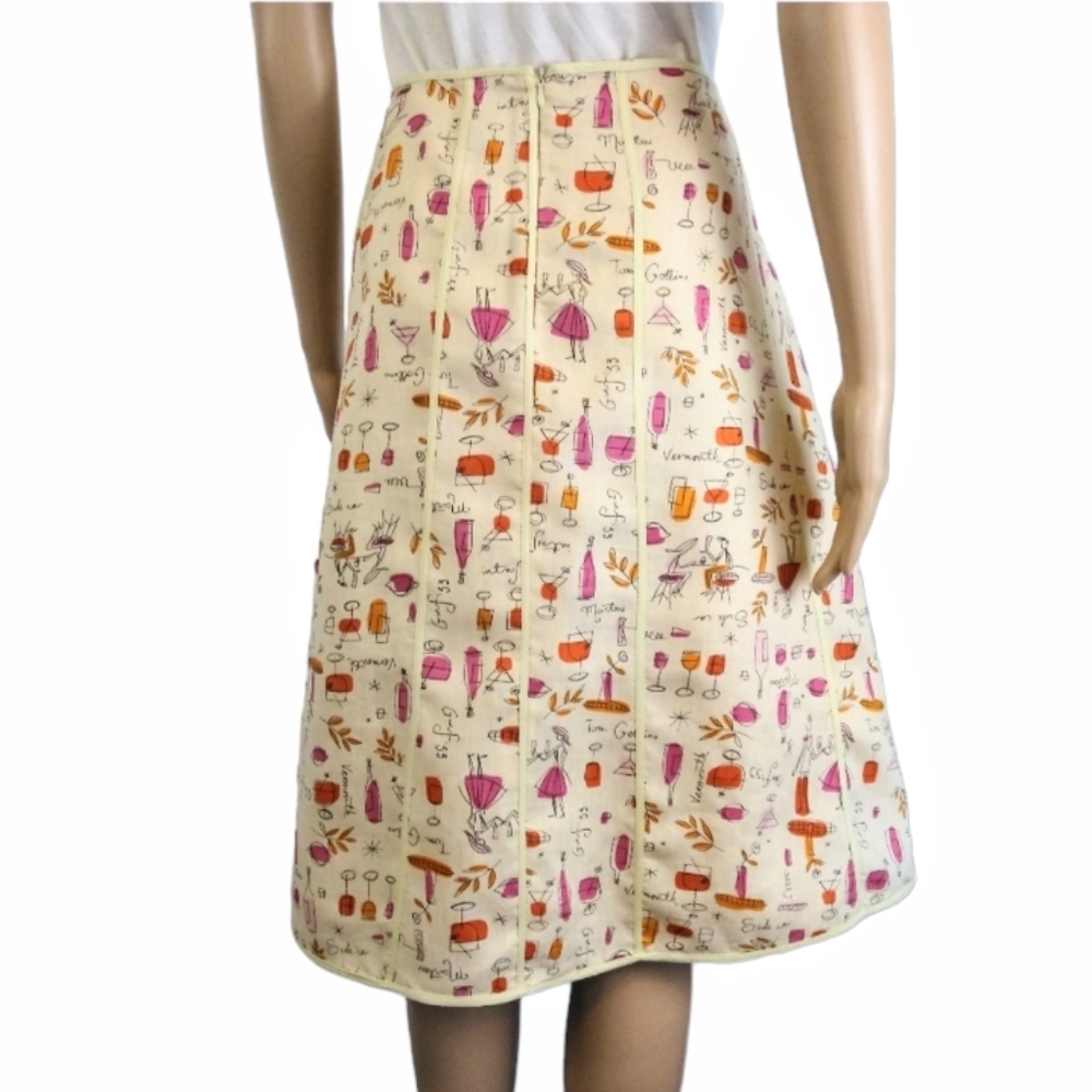 Fusion Novelty Print Summer Skirt - Picture 5 of 6